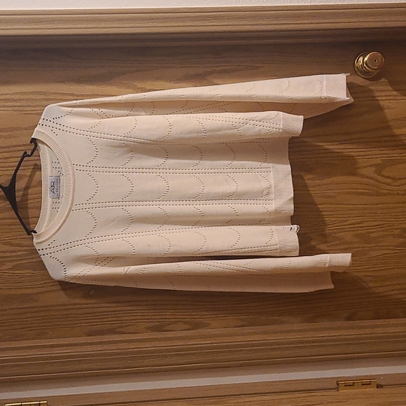 Beige Flare Sleeve Sweater - Picture 1 of 7